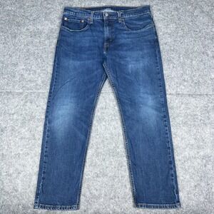 Levi's Jeans Mens 34x29 Blue 502 Regular‎ Tapered Fit Stretch Denim Pants